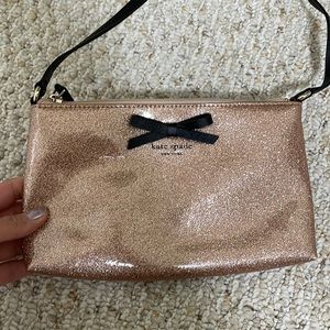 Kate Spade rose gold mellatic cross body